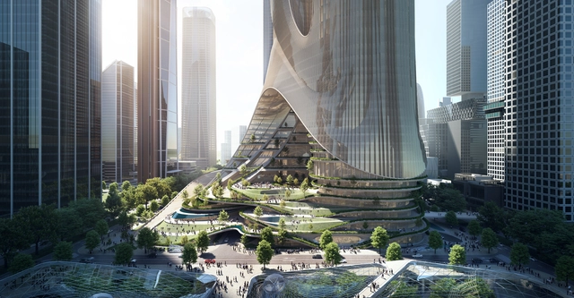 Zaha Hadid Architects gana concurso para construir la Torre C en la Bahía de Shenzhen, China - Imagen Principal