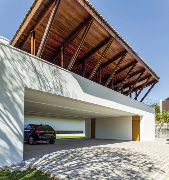 Casa Andaluz / Jayme Bernardo Arquitetura - Fotografia de Exterior, Casas, Fachada, Viga