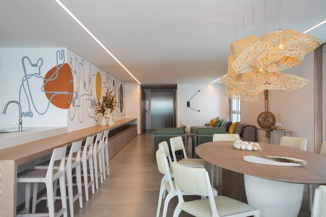 Apartamento Maresia / Talita Nogueria Arquitetura - Fotografia de Interiores, Interiores De Apartamentos, Cozinha, Mesa, Cadeira