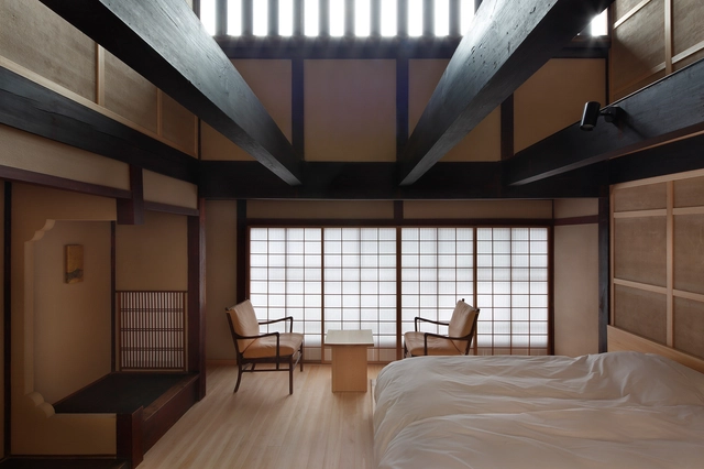日本菱屋旅馆，老屋的传承与更新 / Fumihiko Sano Studio - 室内图, 酒店, 卧室
