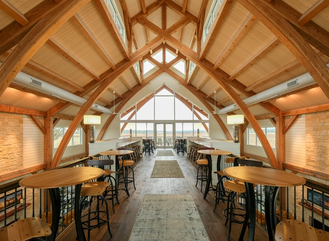 德克萨斯木构尖拱酒厂 / Texas Timber Frames - 室内图, 酒庄, 梁