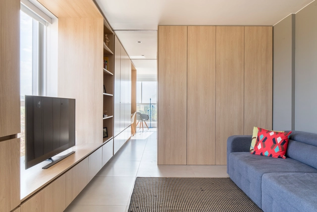 Apartamento Noroeste 307 / ARQBR Arquitetura e Urbanismo - Fotografia de Interiores, Interiores De Apartamentos, Dormitório, Porta, Cama