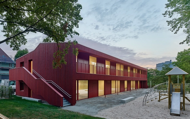 KiTa im Park Daycare Center / Birk Heilmeyer und Frenzel Architekten - Exterior Photography, Day Care, Facade