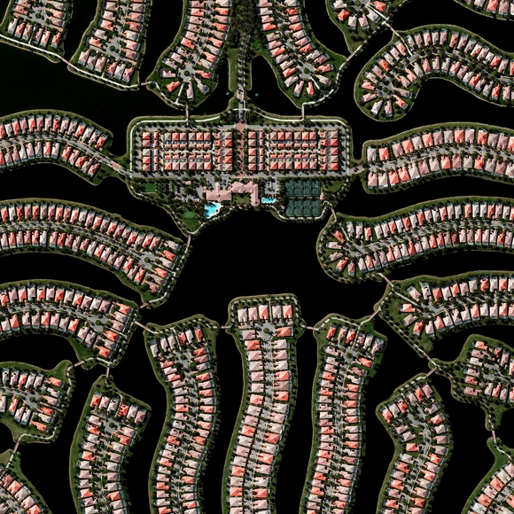 俯瞰佛罗里达的水上陆地 - 主图