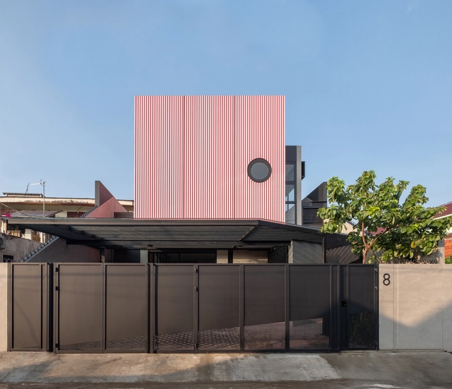 Cempaka Putih 住宅，开朗明亮的粉色之家 / Studio Arsitektropis - 建筑图, 独立住宅