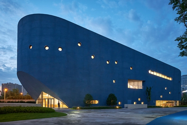 Biblioteca e Teatro Pinghe / OPEN Architecture - Fotografia de Exterior, Artes Cênicas, Fachada
