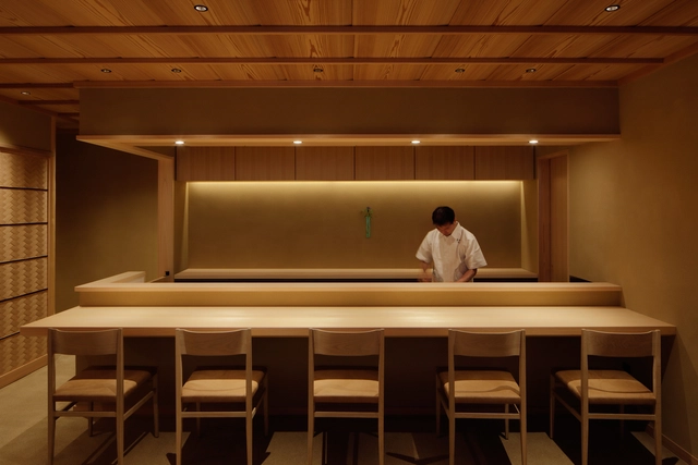 Japanese Cuisine Tokiwa / Fumihiko Sano Studio - Interior Photography, Restaurant & Bar Interiors, Table, Bench