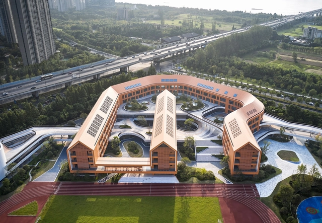 Escola Experimental Primária e Jardim de Infância de Esportes Olímpicos de Hangzhou / UAD - Fotografia de Exterior, Escolas
