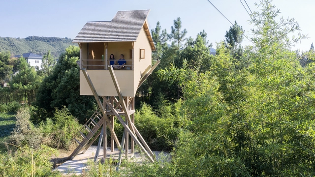 Torre de meditación / Jumping House Lab - Fotografía exterior, Casas