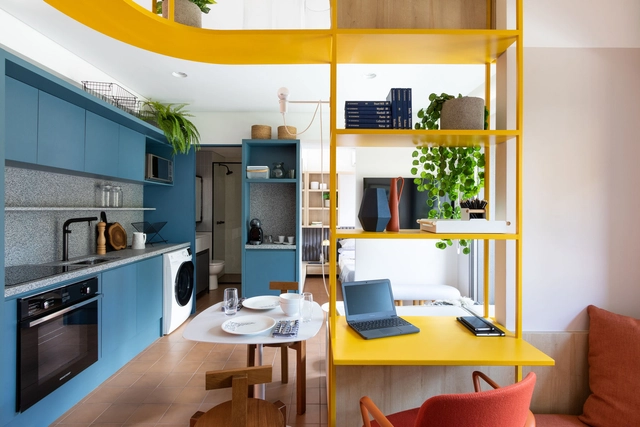 Apartamento La Vida – Adolfo Pinheiro / Todos Arquitetura - Fotografia de Interiores, Interiores De Apartamentos, Cozinha, Mesa, Cadeira, Bancada