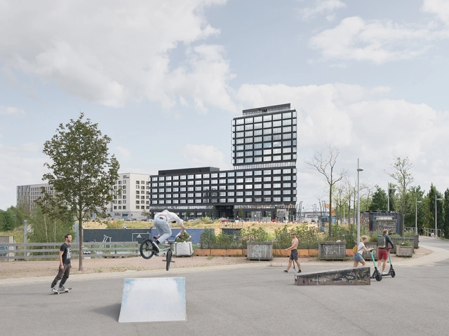 322 Campustower Hamburg Office Building / Delugan Meissl Associated Architects - Exterior Photography, Office Buildings