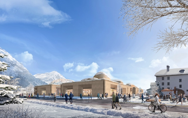 Foster + Partners projeta centro comunitário e de inovações nos Alpes suíços  - Imagem de Destaque