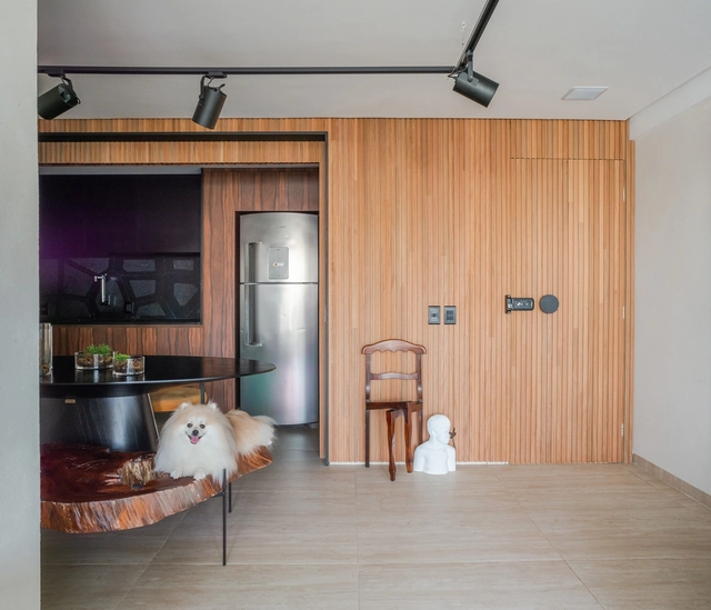 Apartamento Galeria 2  / Roby Macedo arquitetura e design - Fotografia de Interiores, Interiores De Apartamentos, Cozinha, Viga, Cama