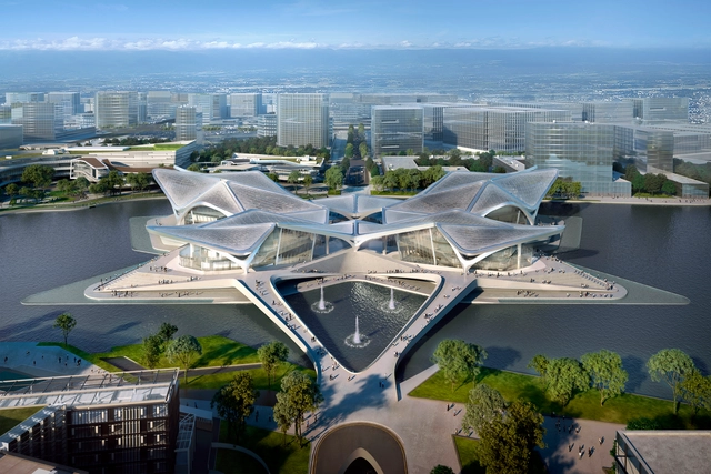 Zaha Hadid Architects Reveals Images of Zhuhai Jinwan Civic Art Centre, in China - Featured Image