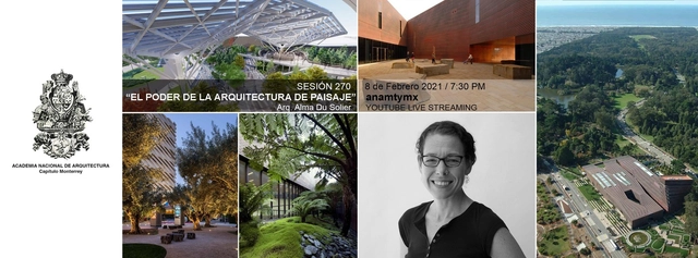 Sesión 270. "El Poder de la Arquitectura de Paisaje" Alma Du Solier - Imagen Principal