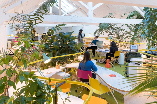 Second Home Holland Park / Selgascano - Fotografía interior, Interiores De Cowork, Jardín, Sillas