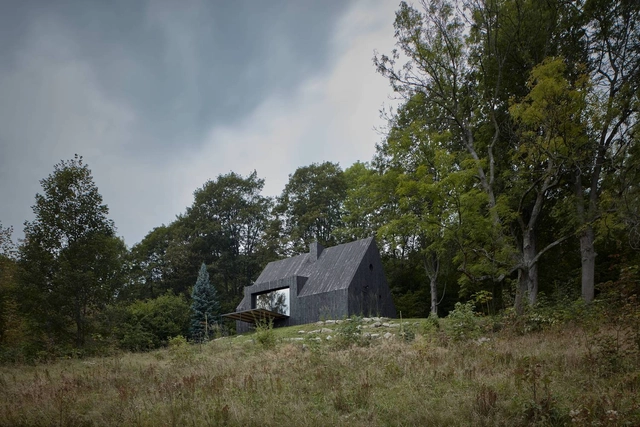 捷克黑色木屋Bukovou / Mjölk architekti - 建筑图, 独立住宅