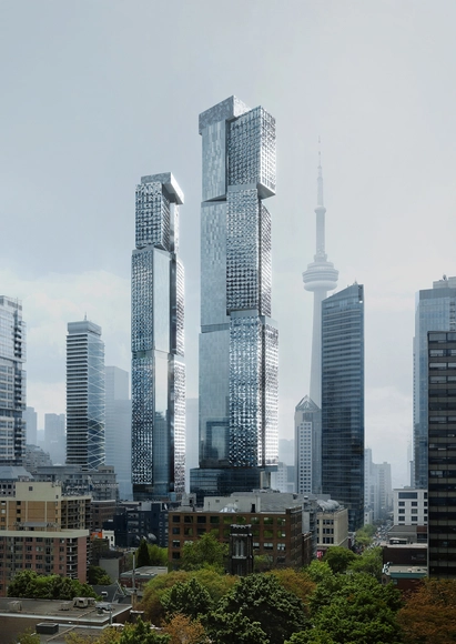 Frank Gehry diseña su edificio más alto para el proyecto King Street West en Toronto - Imagen Principal