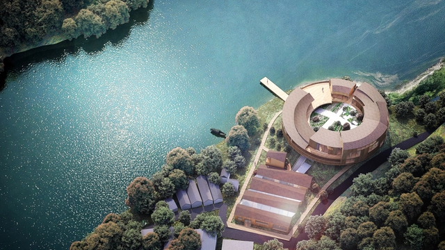 A Circular Waterfront Cottage Reinterprets Tradition in China's Historic Qixi Village - Featured Image