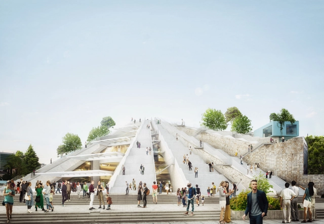 Comienza la construcción del proyecto de MVRDV para la pirámide de Tirana en Albania - Imagen Principal