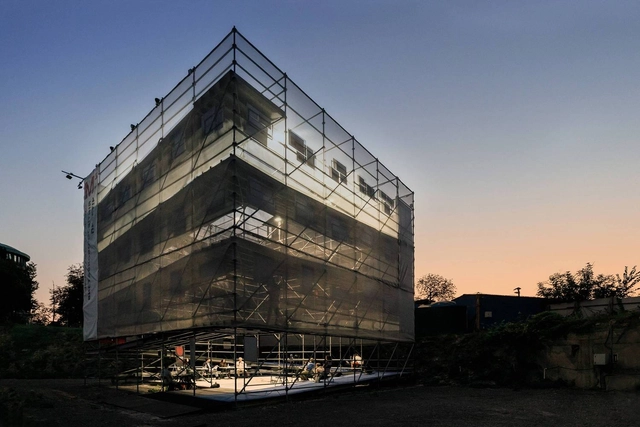 CUBE Temporary Exhibition Pavilion / urban curators + Iegor Shtefan - Exterior Photography, Cultural Center, Facade