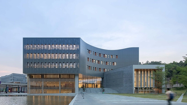 香港中文大学深圳校区图书馆 / 王维仁建筑设计研究室 - 建筑图, 大学, 表皮