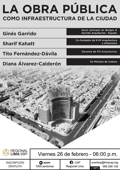 Conversatorio: La obra pública como infraestructura de la ciudad - Imagen Principal