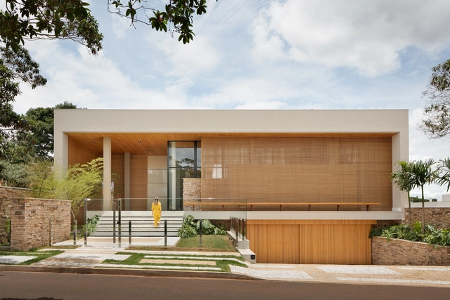 Casa Bambu / BL Studio de Arquitetura - Fotografia de Exterior, Casas, Aido, Fachada, Porta, Escada