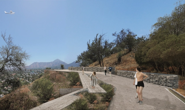 Monte Trenzado, la propuesta finalista de Cristián Boza Wilson para el Parque Observatorio Cerro Calán - Imagen Principal