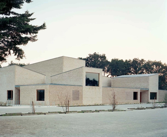 Pierres Blanches Cultural Center / RAUM - Exterior Photography, Cultural Center, Door, Facade