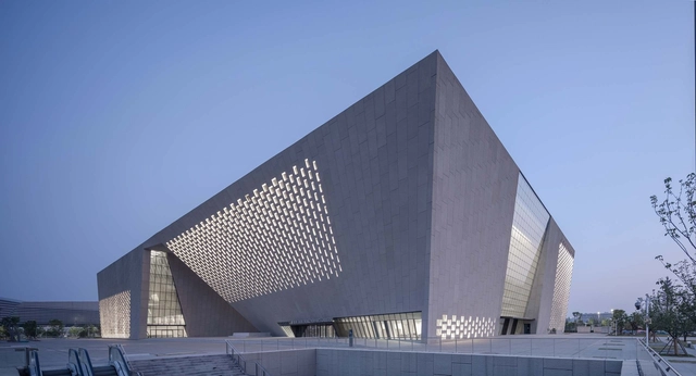 Zhengzhou Art Museum and Zhengzhou Archives / TJAD/Zeng Qun Architecture Design Studio - Exterior Photography, Museums & Exhibit , Facade