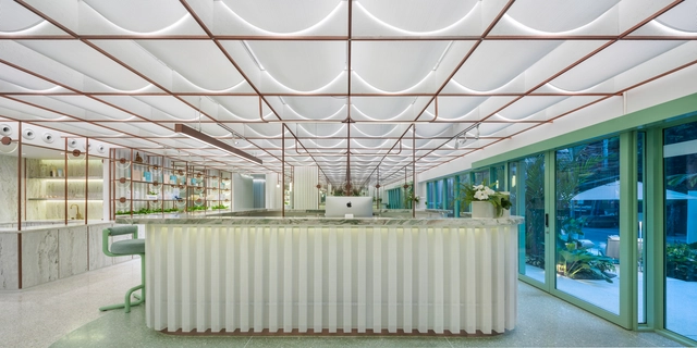 城市绿岛，曼谷 Infinity 桑拿 / SpacePopular - 室内图, 疗养建筑室内设计, 椅子
