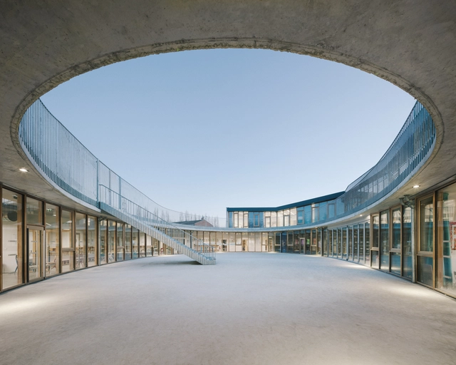 Escola Jean Rostand / SAM architecture - Fotografia de Exterior, Escola Primária, Fachada