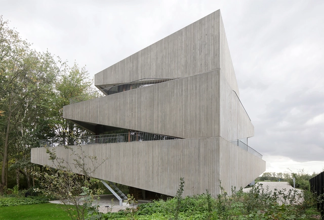 N-DP住宅，混凝土铸成动态扇形 / GRAUX & BAEYENS Architecten - 建筑图, 独立住宅