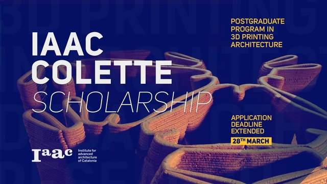 Deadline Extended! Scholarships for African, LATAM & Asian students  > IAAC - OTF-3D Printing for Architecture - Featured Image