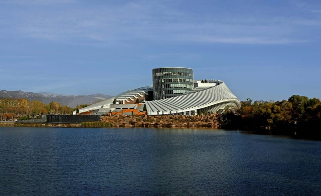 临汾市图书馆档案馆 / 中国建筑设计研究院 - 建筑图, 图书馆