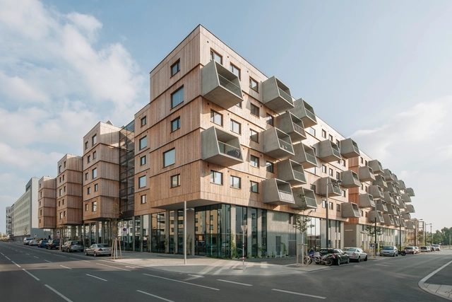 维也纳木构住宅 SEESTADT ASPERN / Berger+Parkkinen Architekten + Querkraft - 建筑图, 公寓