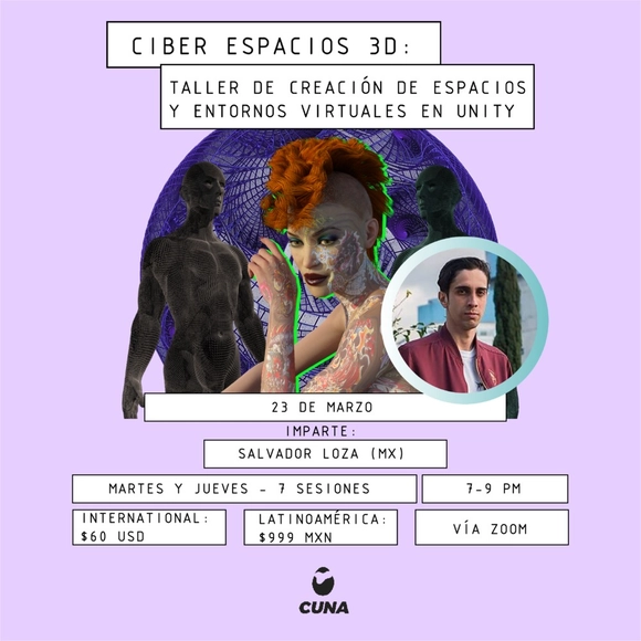 Taller Ciberespacios 3D: Creación de Espacios y Entornos Virtuales en UNITY - Imagen Principal