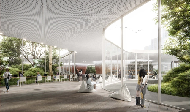 Salon Alper Derinbogaz Creates Songdo Library Proposal in South Korea - Featured Image