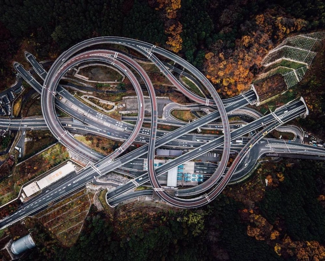 In Transit: Large-Scale Road Infrastructures Seen from Above - Featured Image