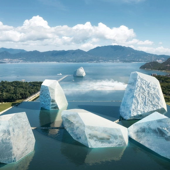 OPEN diseña "icebergs" de vidrio para el Museo Marítimo de Shenzhen - Imagen Principal