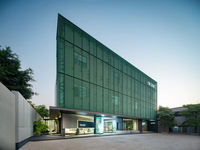 Sede da OEZER / CHU-studio - Fotografia de Exterior, Showroom, Fachada