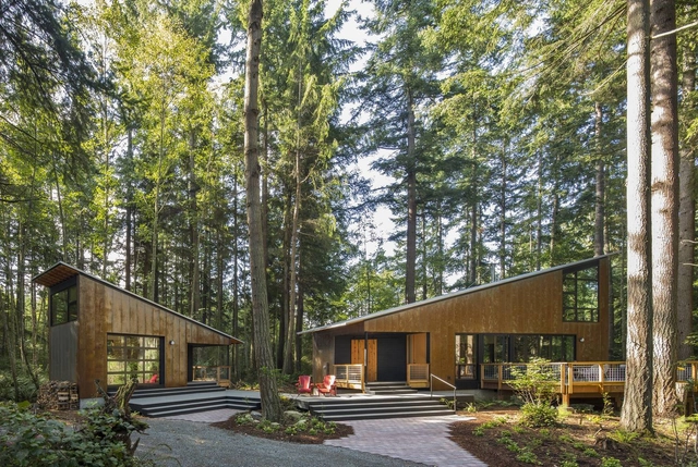 Pequeña casa, gran cobertizo / David Van Galen Architecture - Fotografía exterior, Casas, Puerta