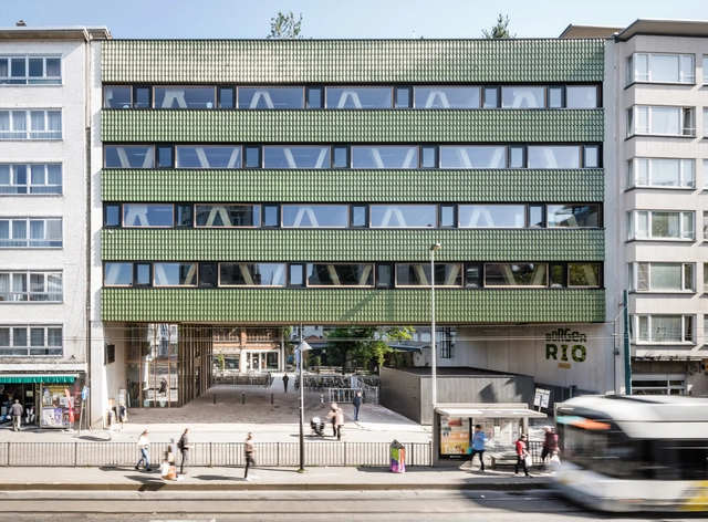 安特卫普横向办公楼 Mundo-a / B-architecten - 建筑图, 办公设施