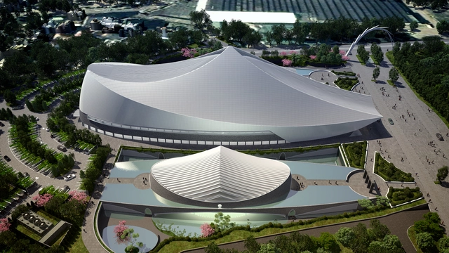 Complexo artístico de Santiago Calatrava em Taiwan começa a ser construído - Imagem de Destaque