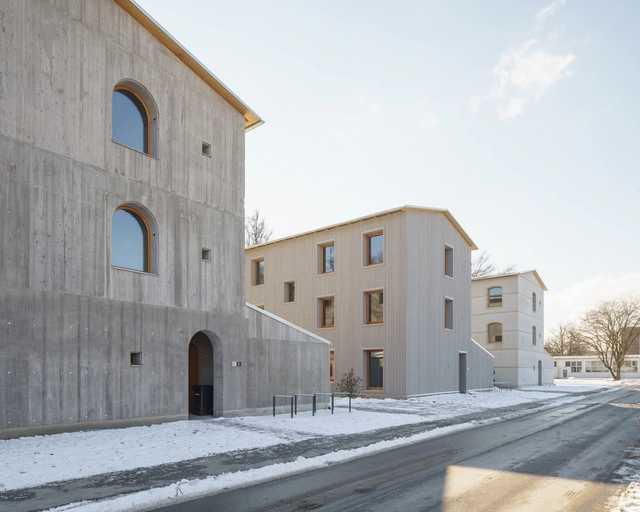 Casas de investigación Bad Aibling / Florian Nagler Architekten - Fotografía exterior, Residencial, Fachada
