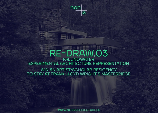Call for Entries: RE-DRAW.03: Fallingwater / Experimental Architecture Representation - Featured Image