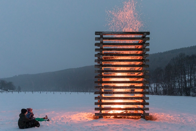 Waldbrand Installation / Christoph Hesse Architects - Exterior Photography, Installation