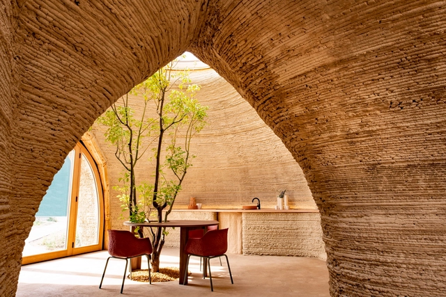 Casa Impressa em 3D com Tecnologia TECLA / Mario Cucinella Architects - Fotografia de Interiores, Casas, Cadeira