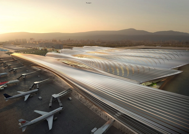 RSHP Architects and CNADRI Win Competition to Design New Green Portal of the Bao’an International Airport - Featured Image